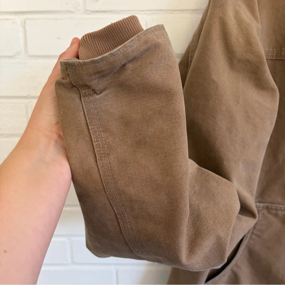 Carhartt Sandstone Sherpa Lined Ridge Coat (Style #C61), SZ XL Tall - Picture 4 of 12